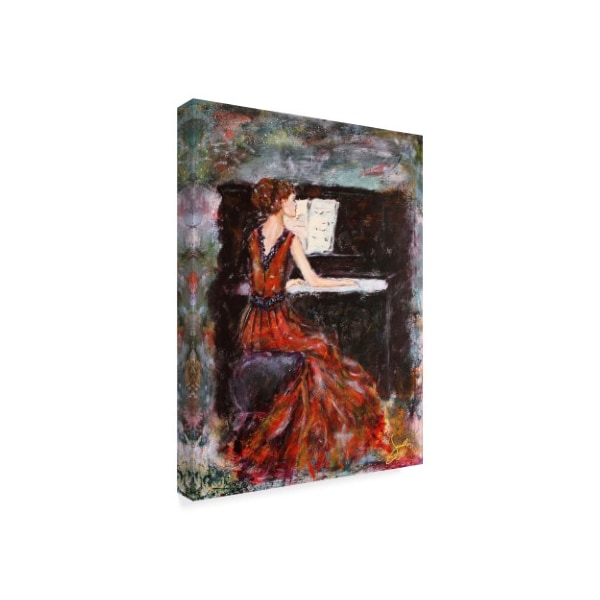 Janelle Nichol 'Playing Chopin' Canvas Art,18x24
